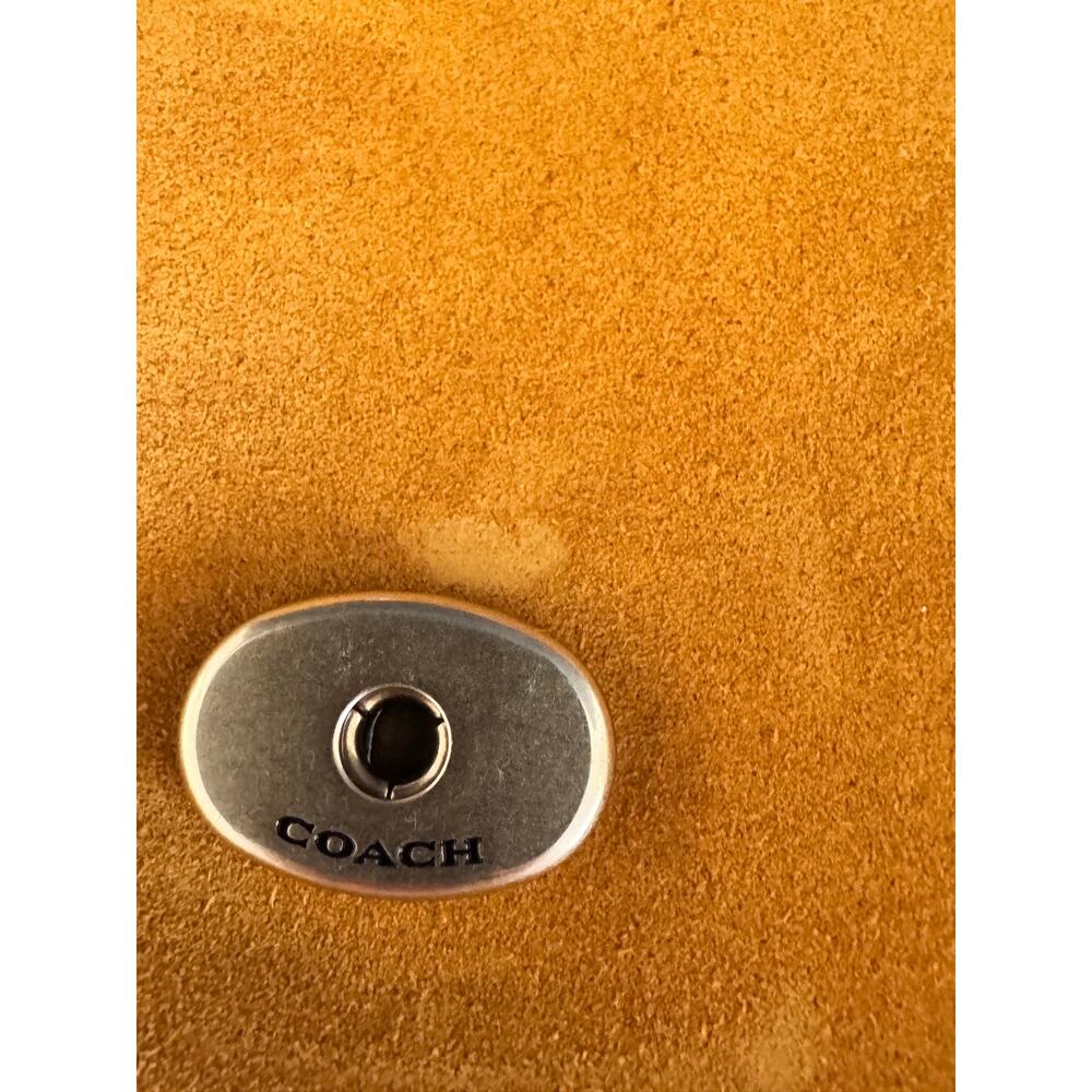 Coach Suede Tabby Shoulder Bag 36 in Orange/Marigold - CEM12 - Picture 6 of 12
